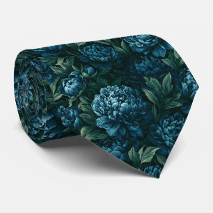 Corbata Traje De Novio Con Estampado De Peonías