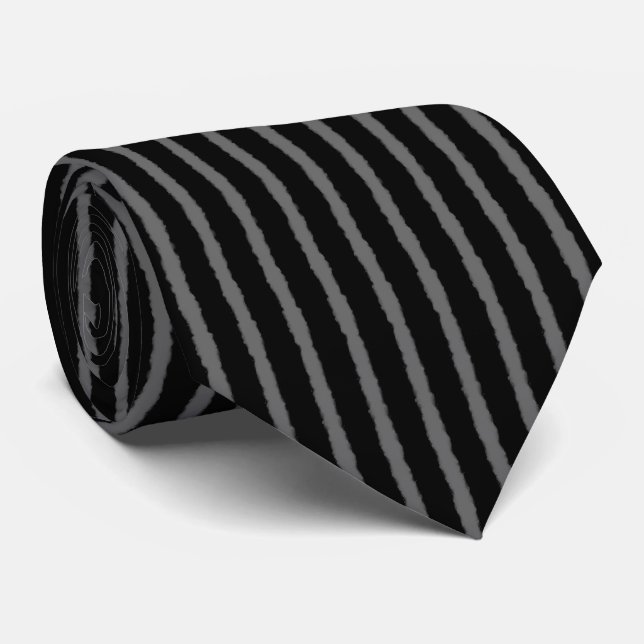 Corbata Trazos de pincel de acuarela deshilachada vertical (Enrollado)