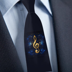 Corbata Treble Clef Necktie