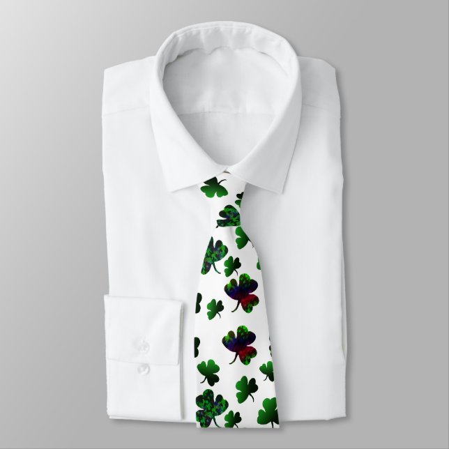 Corbata Trébol de Arcoíris Radiante (Atado)
