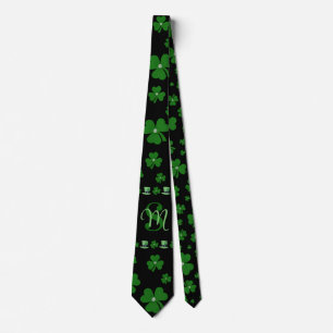 Corbata Trébol personalizado del Día de San Patricio en ne