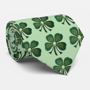 Corbata Trébol verde