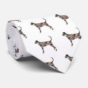 Corbata Treeing Walker Coonhound Geometric Silhouette