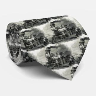 Corbata Tren de motor de vapor para hombres de época