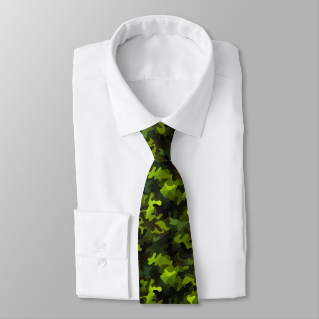 Corbata Trendy Birthday Gifts For Dad Camo Print  (Atado)