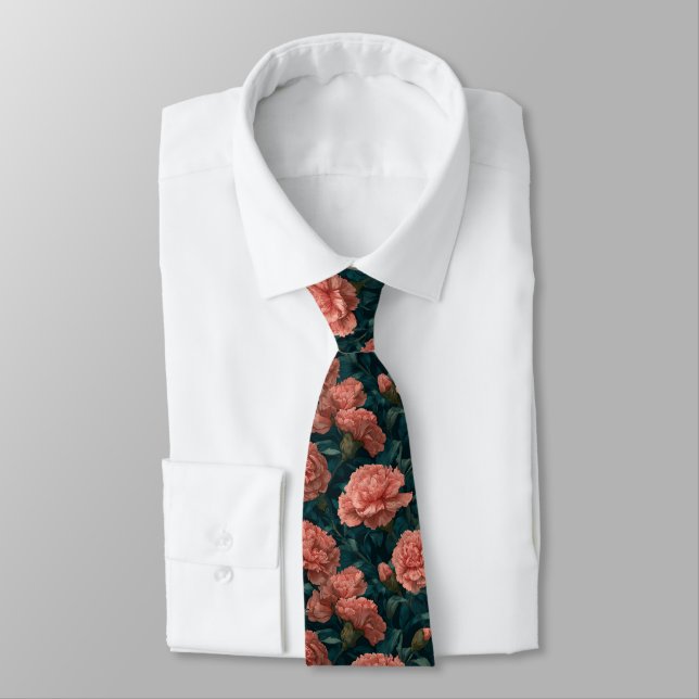 Corbata Trendy Dad Gifts Carnation Floral (Atado)