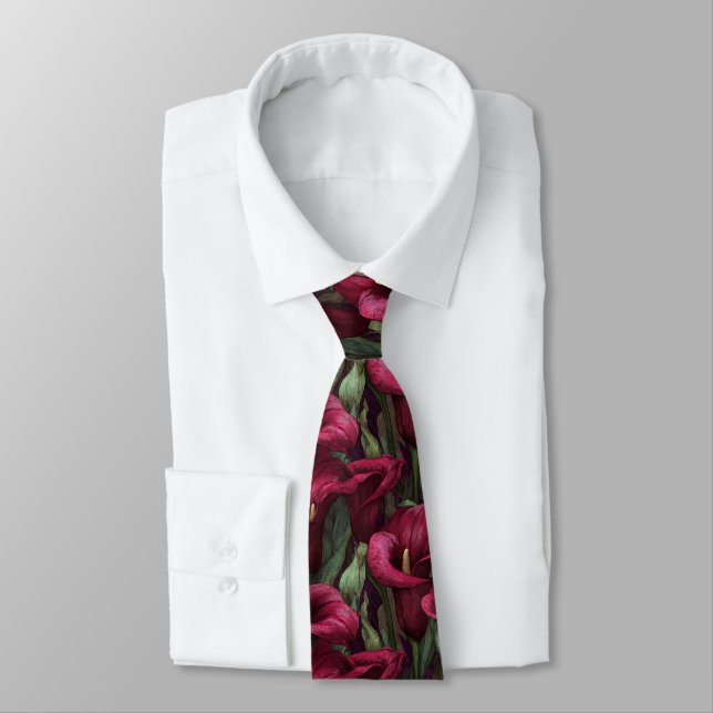 Corbata Trendy Dads Day Gifts Calla Lilies (Atado)