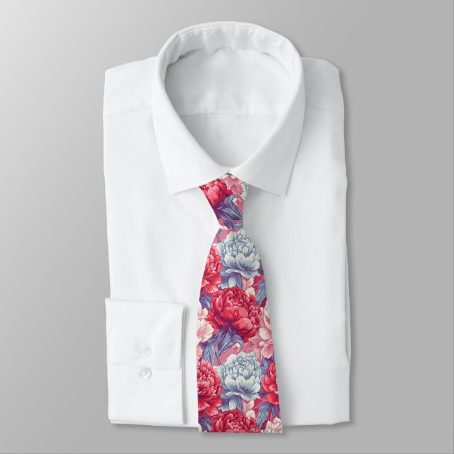 Corbata Trendy Gifts For Dad Peonies (Atado)