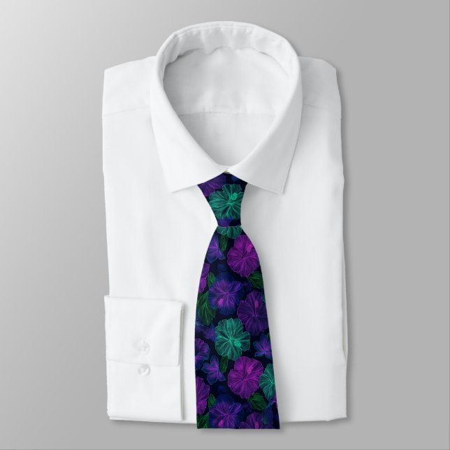 Corbata Trendy Gifts For Father Tropical Flower (Atado)