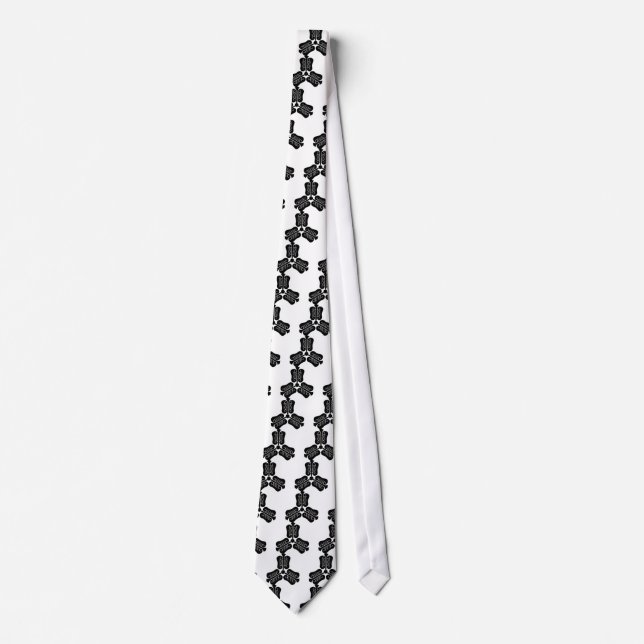 Corbata Tres abanicos chinos (Anverso)