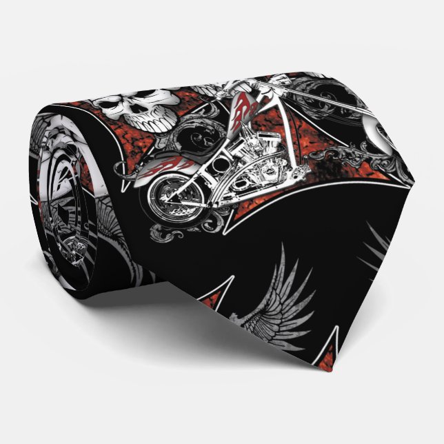 Corbata Tres Skulls (Enrollado)