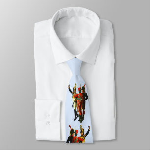 Corbata tres soldados franceses alrededor de 1800 estampa