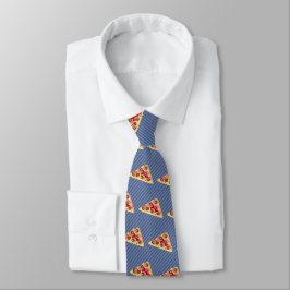 Corbata Triángulo de la pizza - color de fondo de encargo