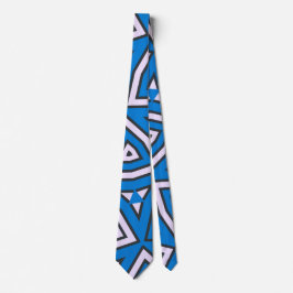 Corbata triángulos en azul