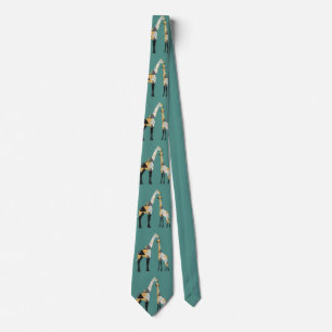Corbata Triángulos geométricos Giraffe Tie