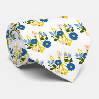Corbata Tridente de oro de Ucrania blanco