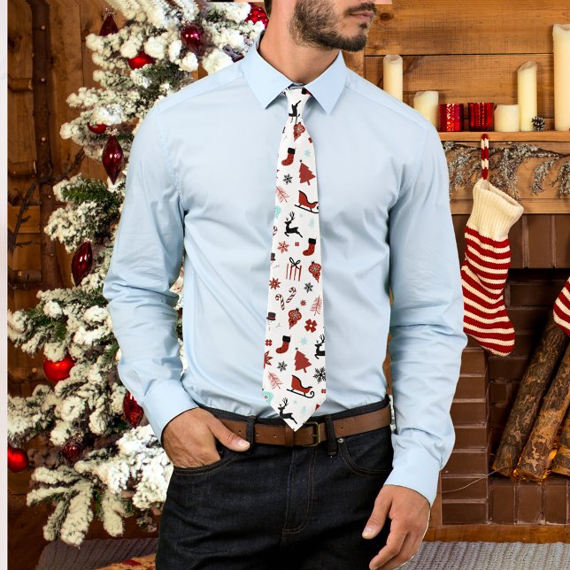 Corbata Trineo de renos árboles de Navidad de pino (Subido por el creador)
