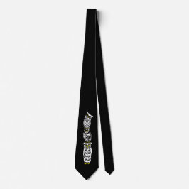 Corbata Trío de búhos