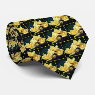 Corbata Trío de rosa amarillo