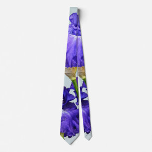 Corbata Triple iris púrpura