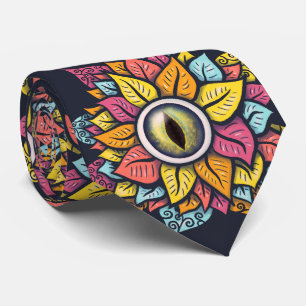 Corbata Trippy Eye Flower Weird Surreal