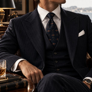 Corbata Tripulación de Remo Old Money Remo Azul Marino