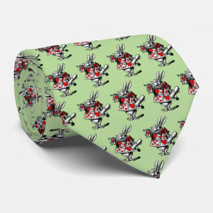 Corbata Trompetista Conejo Blanco Alice Avanza en Wonderla