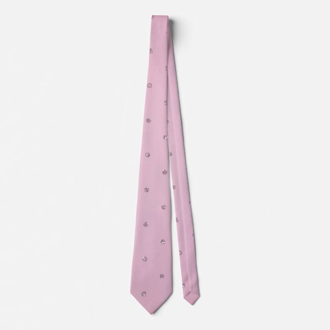 Corbata trozos de diamante rosado (Anverso)