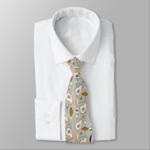 Corbata Trullo geométrico y modelo azul