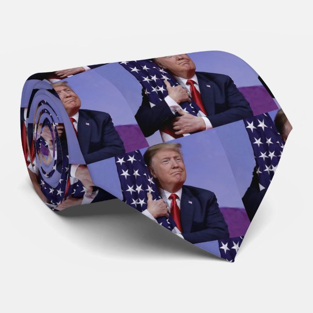 Corbata Trump 2020 - Mantener a Estados Unidos grande (Enrollado)