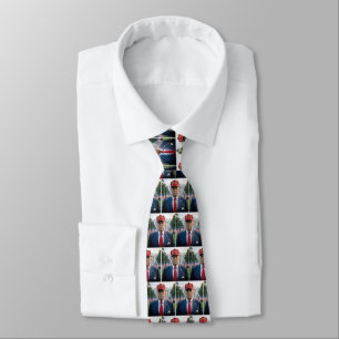 Corbata Trump con Gorra rojo MAGA