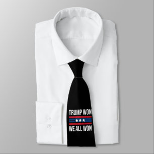Corbata Trump Ganó Todos Ganamos 2024 Bandera de EE. UU. T