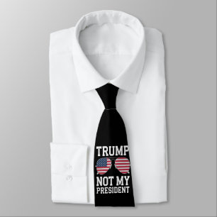 Corbata Trump No Es Mi Presidente Anti Trump