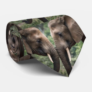 Corbata "Trunk to Trunk: A Gentelphant Embrace"