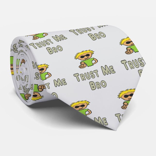 Corbata Trust Me Bro (Enrollado)