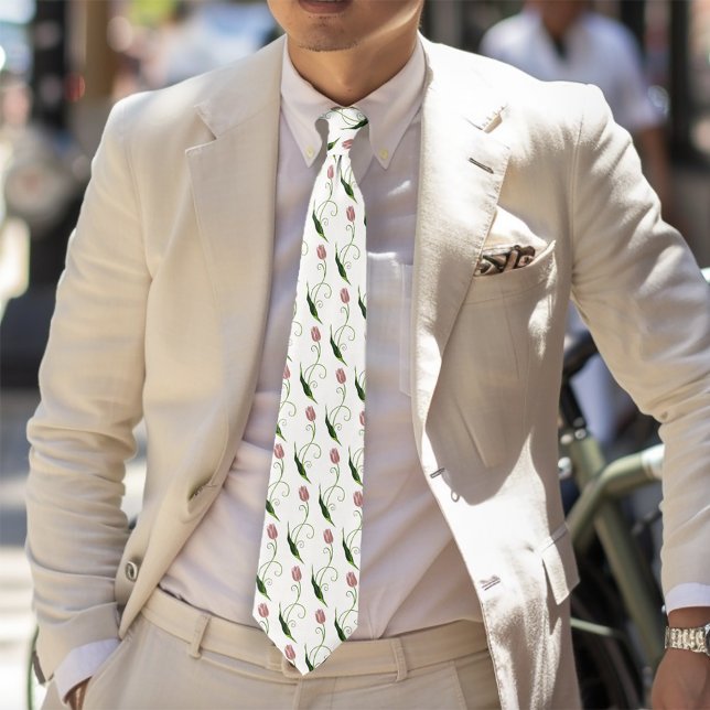 Corbata Tulip Floral rosa (Subido por el creador)