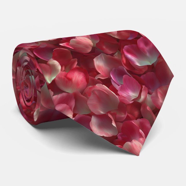 Corbata Tulip Petals Seamless Floral Pattern (Enrollado)