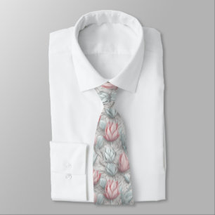 Corbata tulipanes 3d