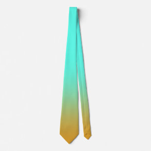 Corbata Turquesa y oro