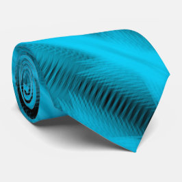 Corbata Turquoise Futuristic Abstract Diagonal Pattern Art