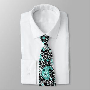 Corbata Turquoise Paisley Fancy Country Western Ranking