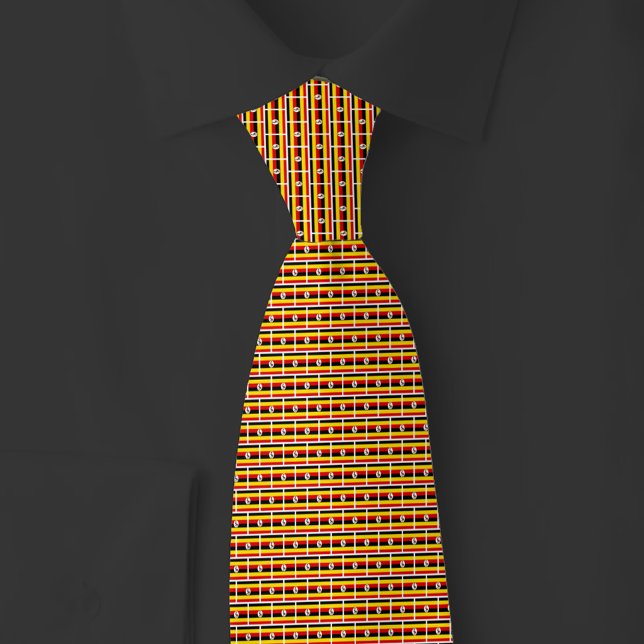 Corbata Uganda Flag Brick Pattern (Subido por el creador)