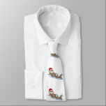 Corbata ugly christmas santa claus otter<br><div class="desc">"ugly christmas santa claus otter" , " santa claus", " ugly christmas", " santa claus hat", " christmas otter", "sea otter", "otter cub", otter, christmas,  santa</div>