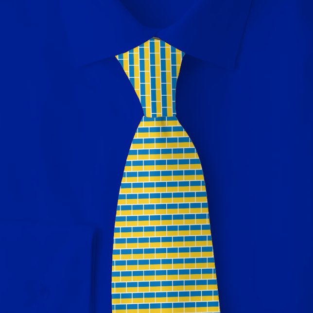 Corbata Ukraine Flag Brick Pattern (Subido por el creador)