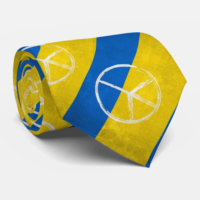 CORBATA UKRAINE PEACE NECK TIE (Enrollado)