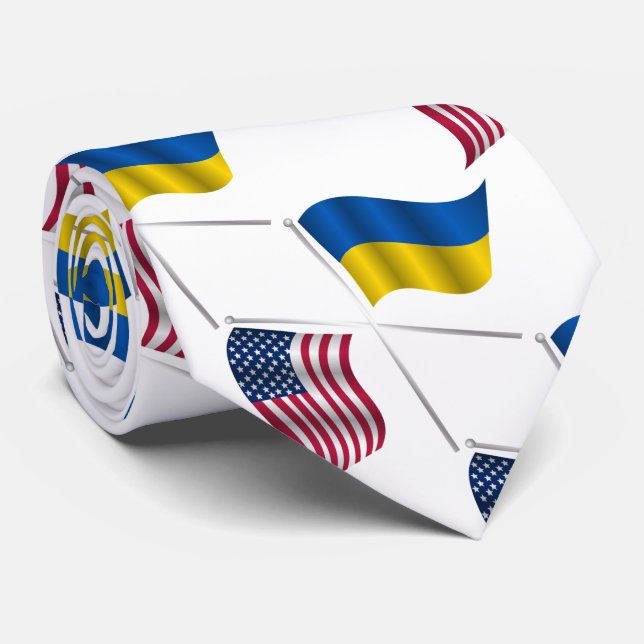 CORBATA UKRAINE USA (Enrollado)