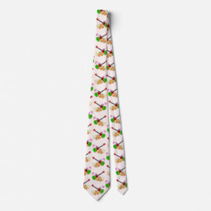 Corbata Ukulele hawaiano Hibiscus floral