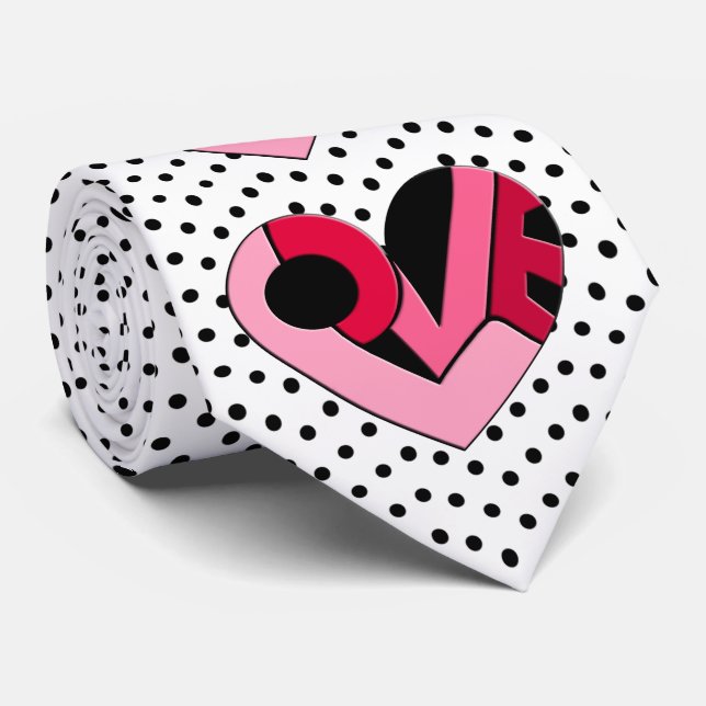 Corbata Un corazón lleno de amor (Enrollado)