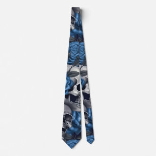 Corbata Un diseño de la serie A Skull and Roses 12