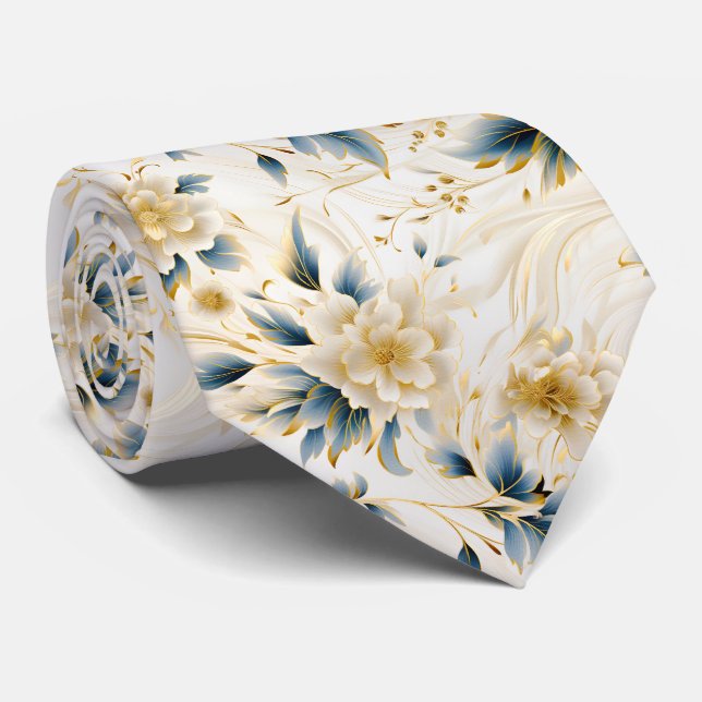 Corbata Un diseño de serie floral para bodas 1 (Enrollado)